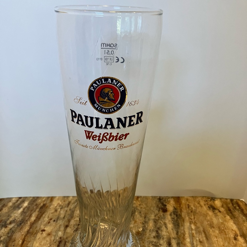 Paulaner Beer Glass Weissbier 0.5L Germany Brewery